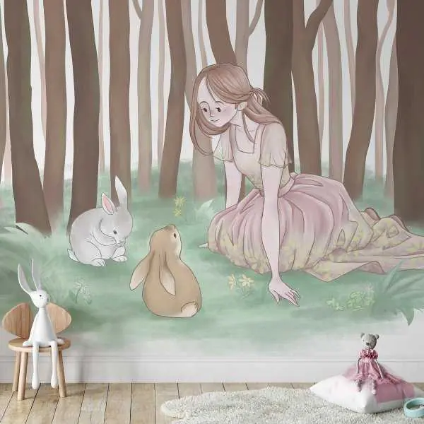 Nowość Tapeta na ścianę - FOREST STORY