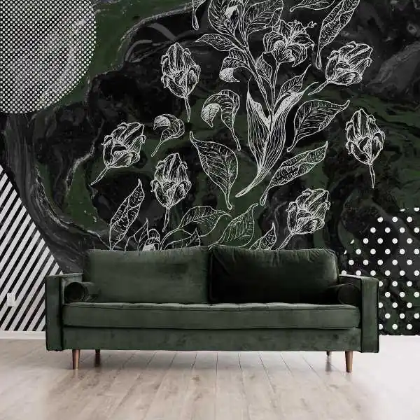 Darmowy zwrot Tapeta na ścianę - ECLECTIC FLOWER