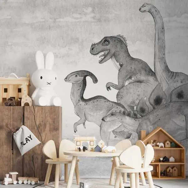 Tapeta dla dzieci - SOFT DINOS Bezpieczne zakupy
