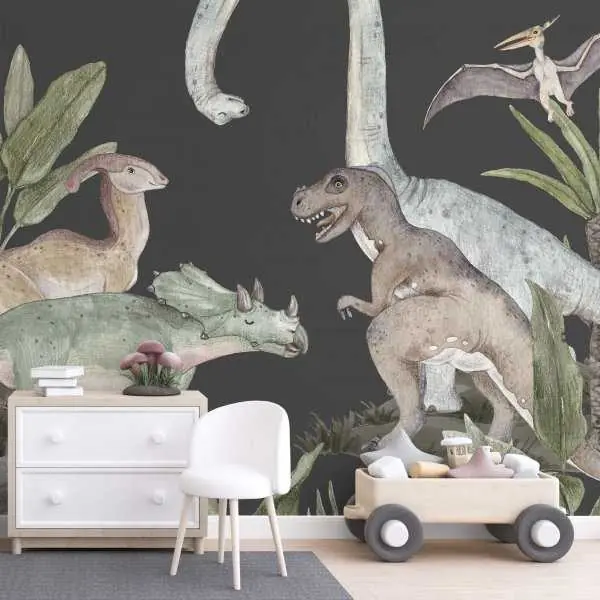 Tapeta dla dzieci - DINOSAUR ROOM Taniej