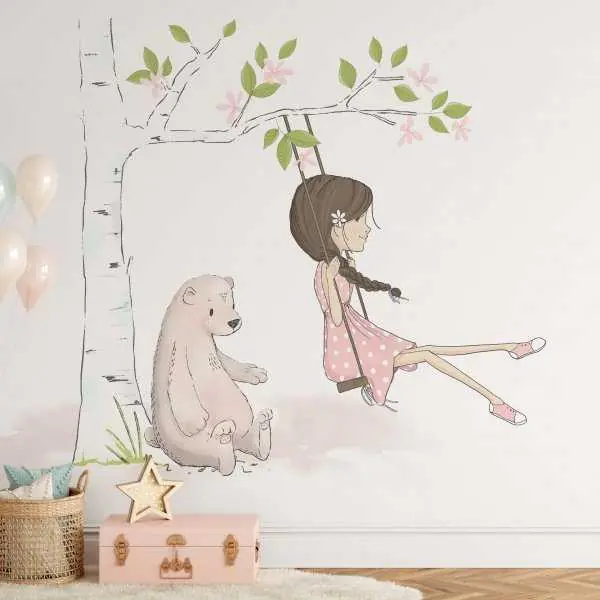 Popularny Tapeta dla dzieci - TREE SWING