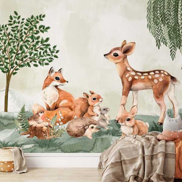 Nowy Tapeta dla dzieci - WOODS BABIES