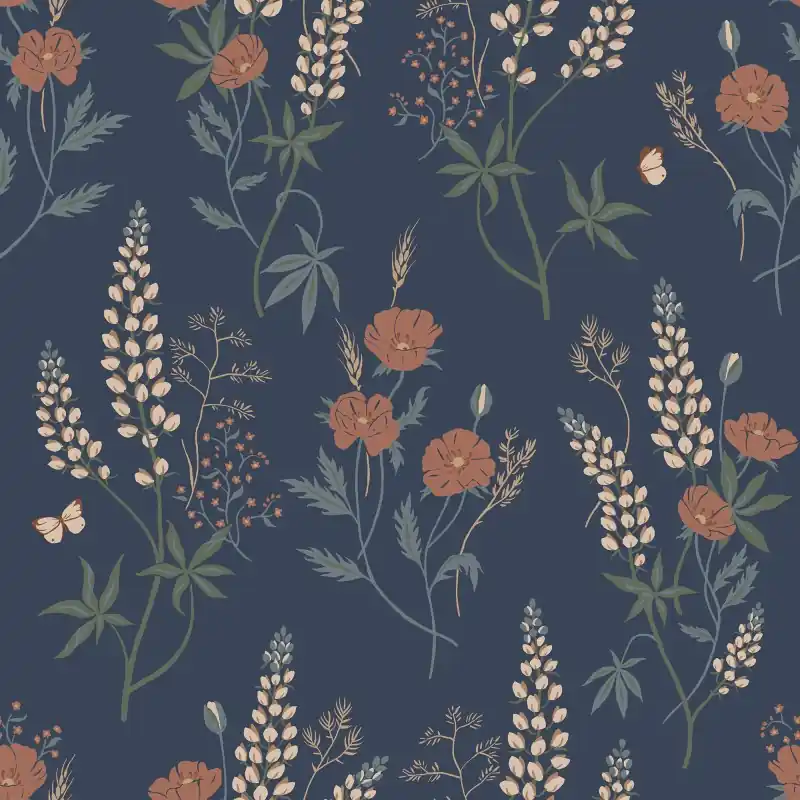 Tapeta S10185 Villa Dalarö II - Emma classic blue Taniej