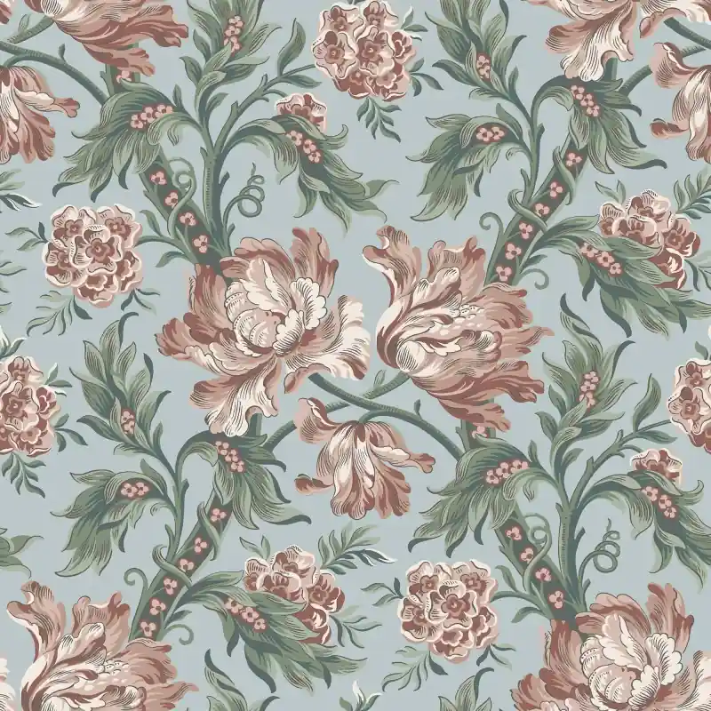 Tapeta S10251 Le Village - Amelia sky blue Popularny