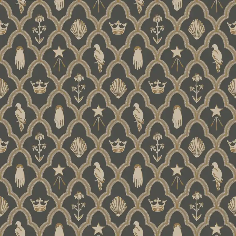 Tapeta S10270 Le Village - Turtledove barn charcoal Rabat