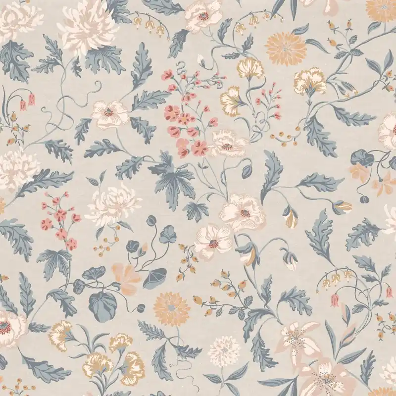 Wyjątkowa oferta MURAL S10174 Huset i Solen - Suzanne folklore blue