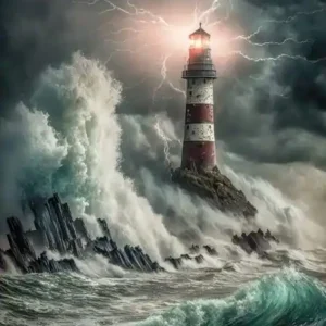 Hit cenowy Mural fototapeta 2526N-81 Lighthouse - Zoom