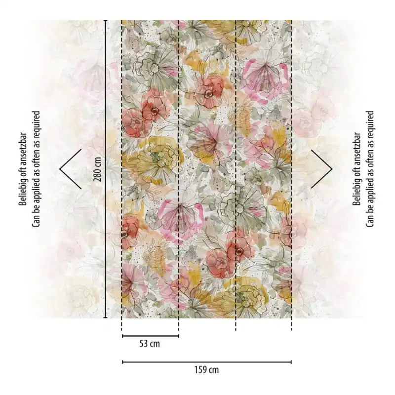 Super okazja Mural TAPETA 39694-1 Aquarell Dreams
