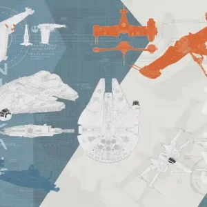 Bezpieczna płatność FotoTAPETA 8-4001 STAR WARS TECHNICAL PLAN