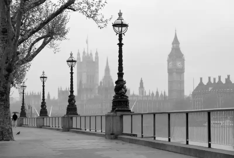Okazja FotoTAPETA flizelinowa 5411-8 London Fog