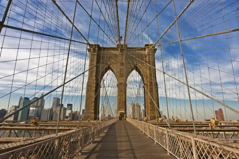 Nowy FotoTAPETA na flizelinie MS-5-0005 BROOKLYN BRIDGE
