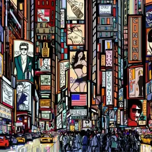 Darmowa dostawa FotoTAPETA na flizelinie MS-5-0013 TIMES SQUARE