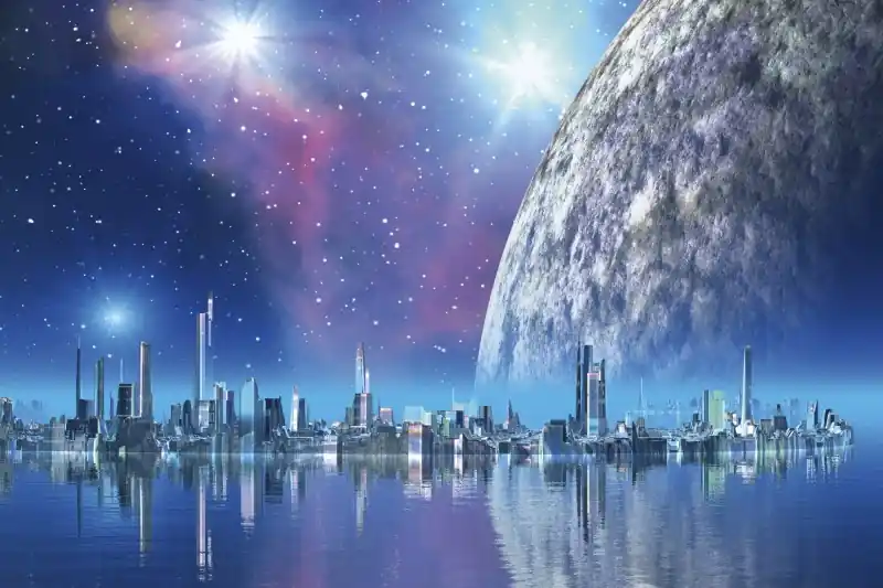 Nowość FotoTAPETA na flizelinie MS-5-0186 FUTURISTIC CITY