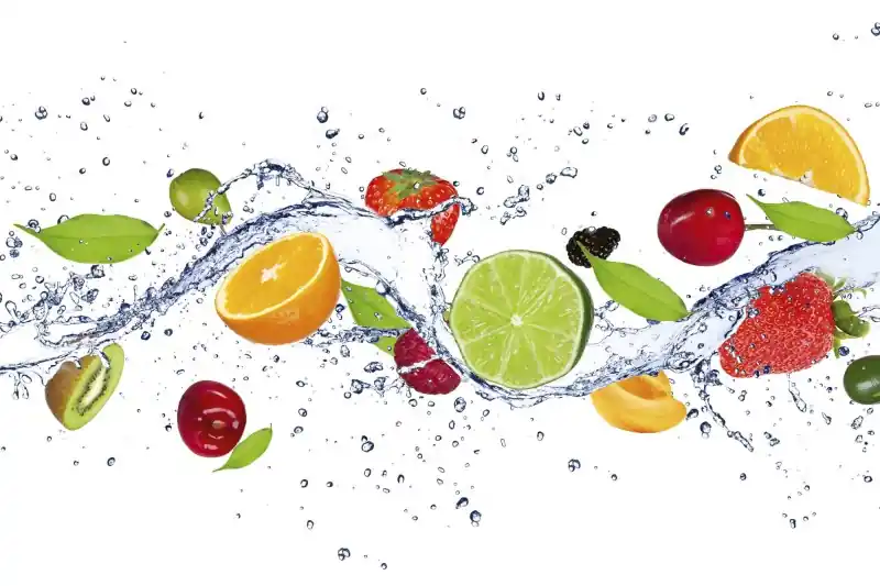FotoTAPETA na flizelinie MS-5-0239 FRUITS IN WATER Ograniczona ilość