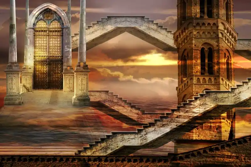 Obniżka ceny FotoTAPETA na flizelinie MS-5-0265 ETHEREAL TOWER