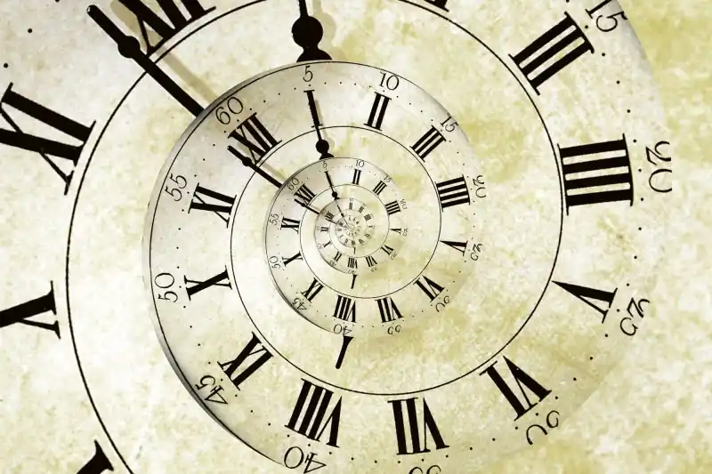 FotoTAPETA na flizelinie MS-5-0272 SPIRAL CLOCK Ekspresowa dostawa
