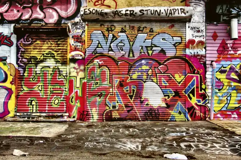 FotoTAPETA na flizelinie MS-5-0321 GRAFFITI STREET Nowy