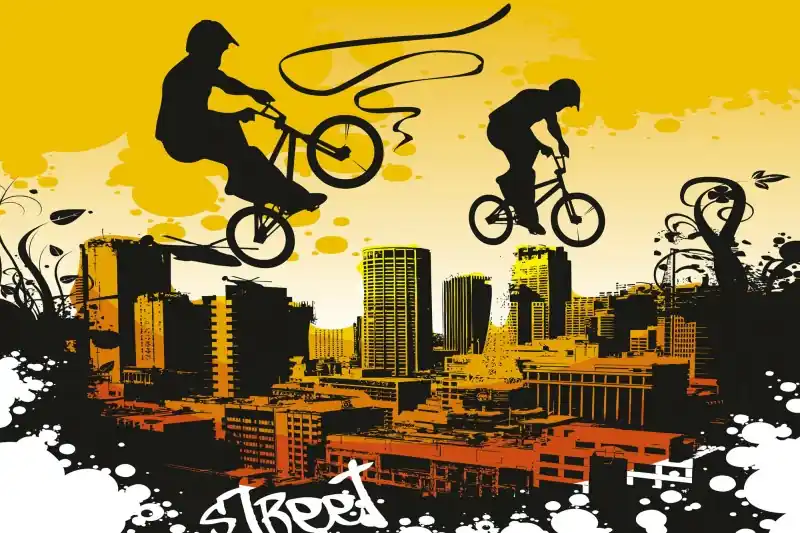 Darmowa dostawa FotoTAPETA na flizelinie MS-5-0326 BICYCLE
