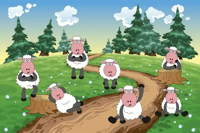 Cena promocyjna FotoTAPETA na flizelinie MS-5-0342 SHEEP