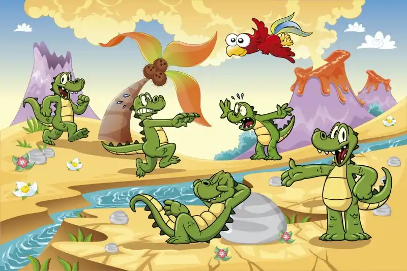 Ograniczona ilość FotoTAPETA na flizelinie MS-5-0344 CROCODILES