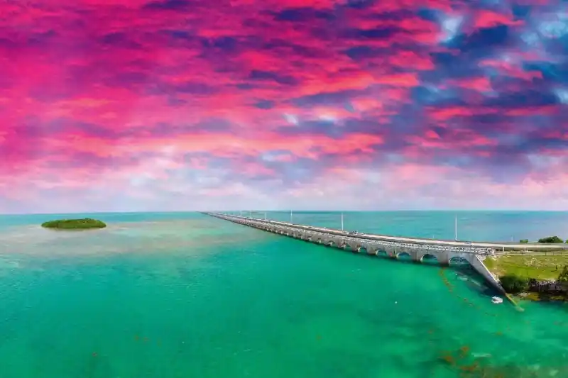 Fototapeta na Flizelinie MS-5-0679 Seven Mile Bridge 375 x 250 cm Popularny