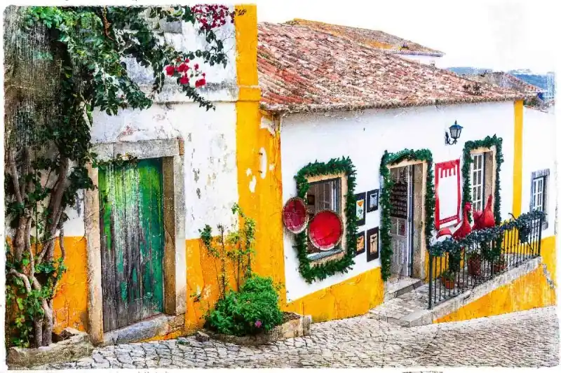 Fototapeta na Flizelinie MS-5-0704 Stare Miasto Obidos 375 x 250 cm Darmowa dostawa