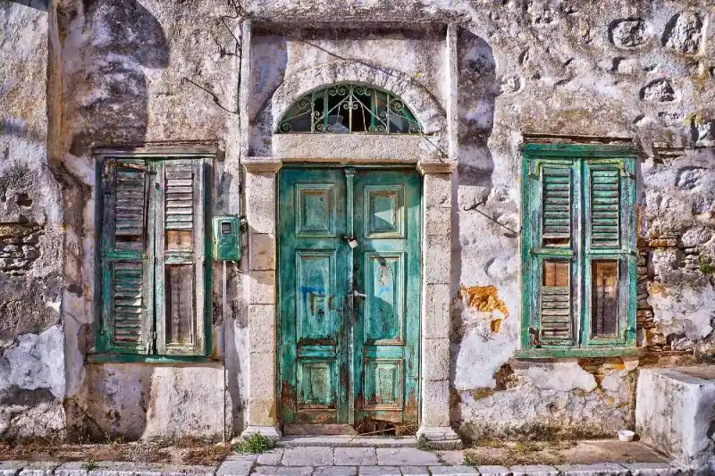 Fototapeta na Flizelinie MS-5-0785 Stary dom, Symi 375 x 250 cm Super okazja