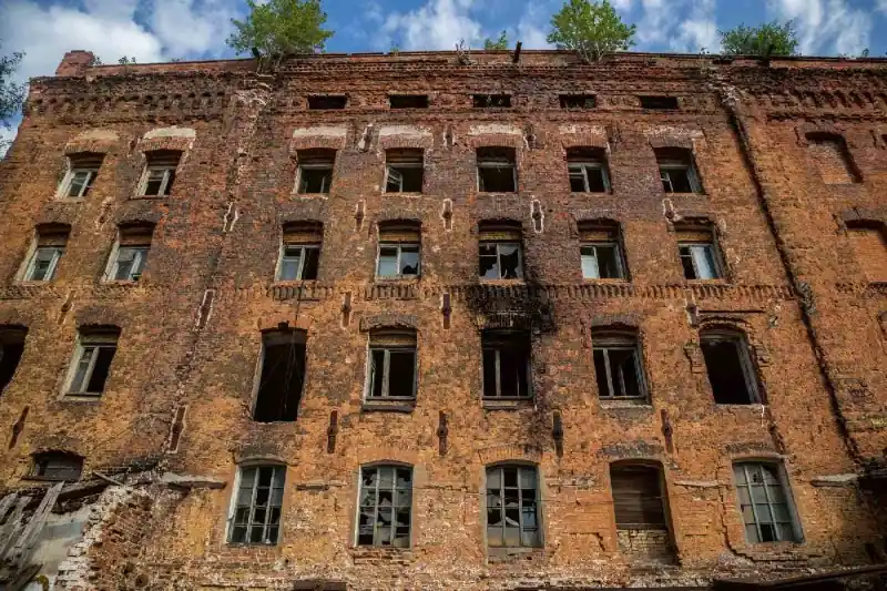 Fototapeta na Flizelinie MS-5-0851 Burnt factory 375 x 250 cm Ekspresowa dostawa