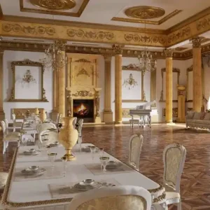 Tylko do końca tygodnia Fototapeta na Flizelinie MS-5-0880 Sala balowa i restauracyjna 375 x 250 cm