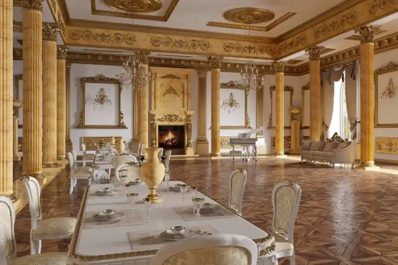 Tylko do końca tygodnia Fototapeta na Flizelinie MS-5-0880 Sala balowa i restauracyjna 375 x 250 cm