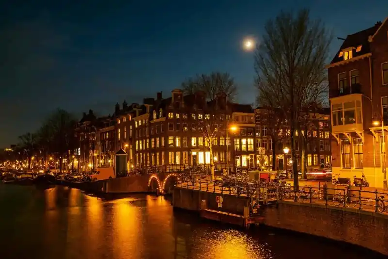 Hit sprzedaży Fototapeta na Flizelinie MS-5-0983 Domy Amsterdam 375 x 250 cm
