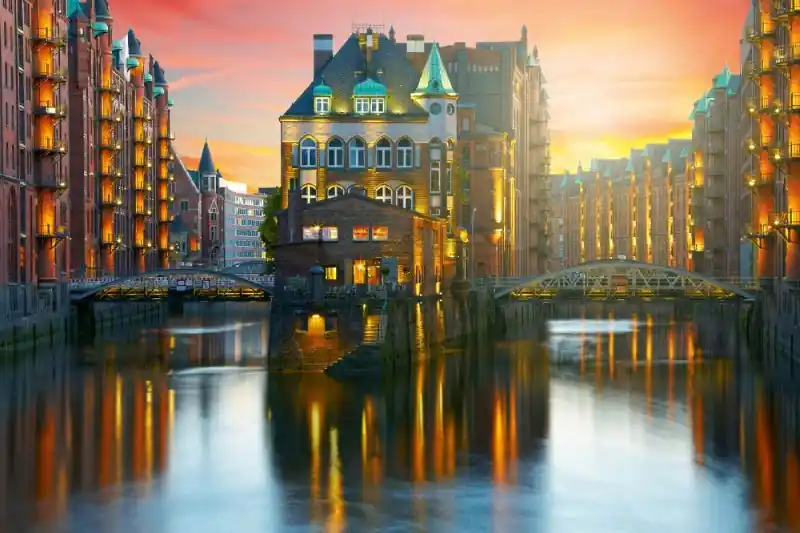 Fototapeta na Flizelinie MS-5-0998 Speichestadt, Hamburg 375 x 250 cm Najlepsza cena