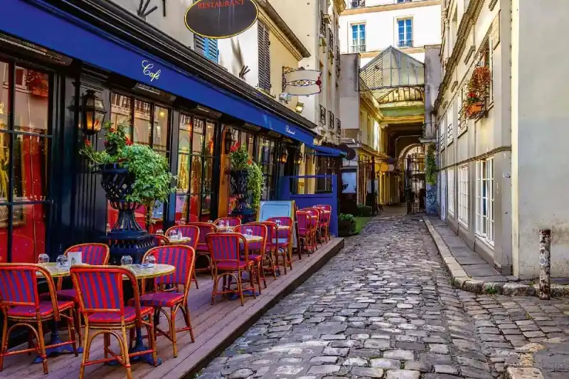 Wysoka jakość Fototapeta na Flizelinie MS-5-1215 Café in Paris 375 x 250 cm