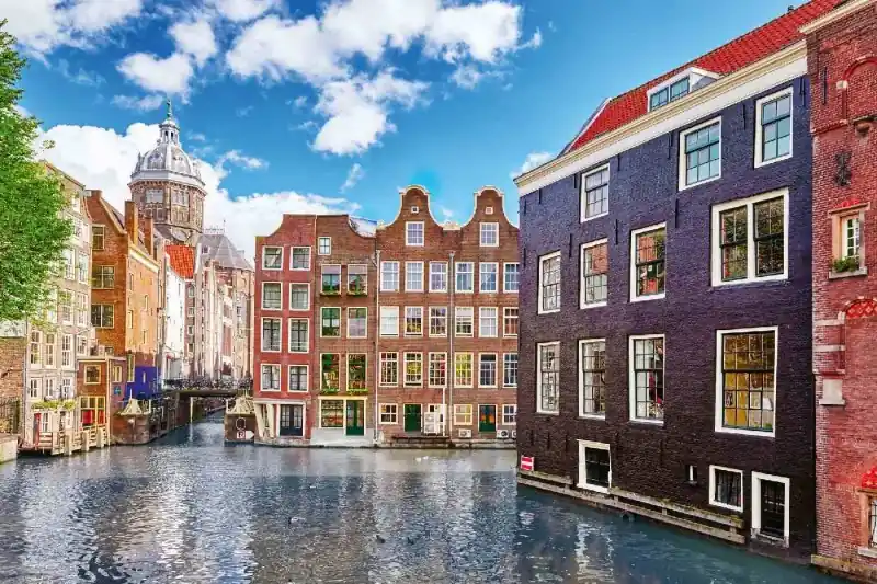 Fototapeta na Flizelinie MS-5-1242 Amsterdam waterfront 375 x 250 cm Szybka dostawa