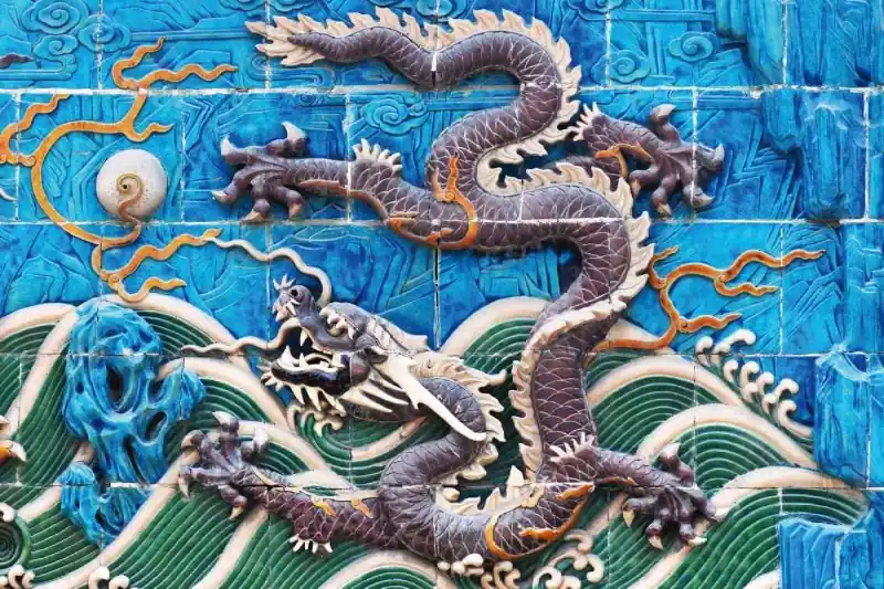 Zamów teraz Fototapeta na Flizelinie MS-5-1250 Dragon Wall Beihai 375 x 250 cm
