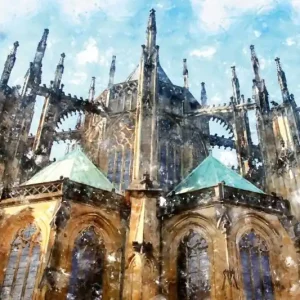 Bestseller Fototapeta na Flizelinie MS-5-1146 Katedra gotycka 375 x 250 cm
