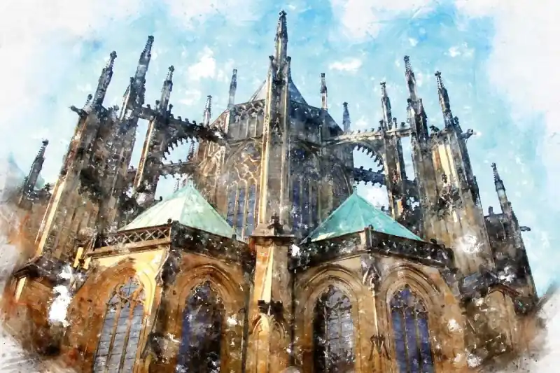 Bestseller Fototapeta na Flizelinie MS-5-1146 Katedra gotycka 375 x 250 cm