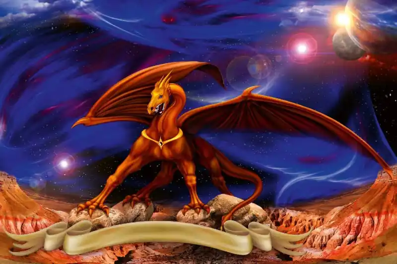 Oferta limitowana Fototapeta na Flizelinie MS-5-1258 Space Dragon 375 x 250 cm