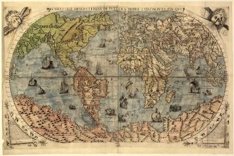 Fototapeta na flizelinie MS-5-1499 Mapa świata antycznego 375 x 250 cm Cena promocyjna
