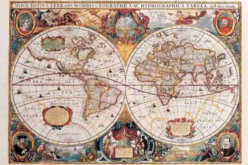 Fototapeta na flizelinie MS-5-1500 Mapa antyczna 1630 375 x 250 cm Taniej