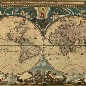 Wybór klientów Fototapeta na flizelinie MS-5-1516 Mapa starożytnego świata 375 x 250 cm