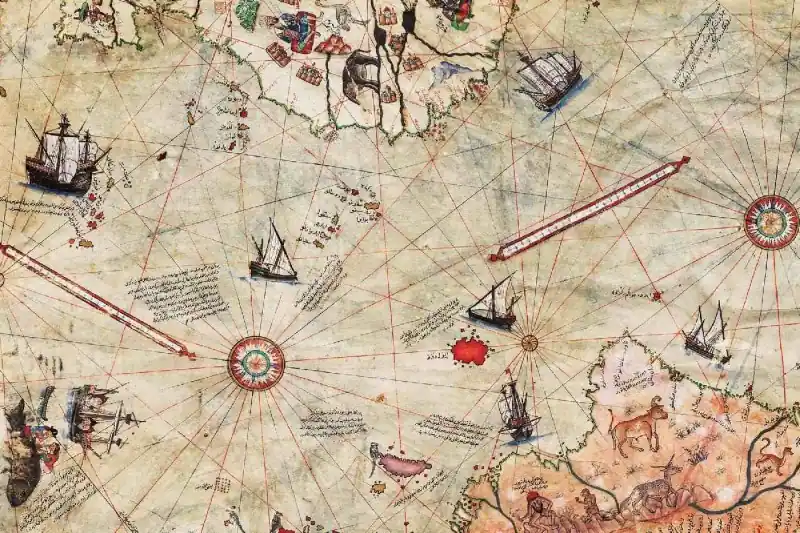 Nie przegap Fototapeta na flizelinie MS-5-1520 Mapa Piri Reis 375 x 250 cm