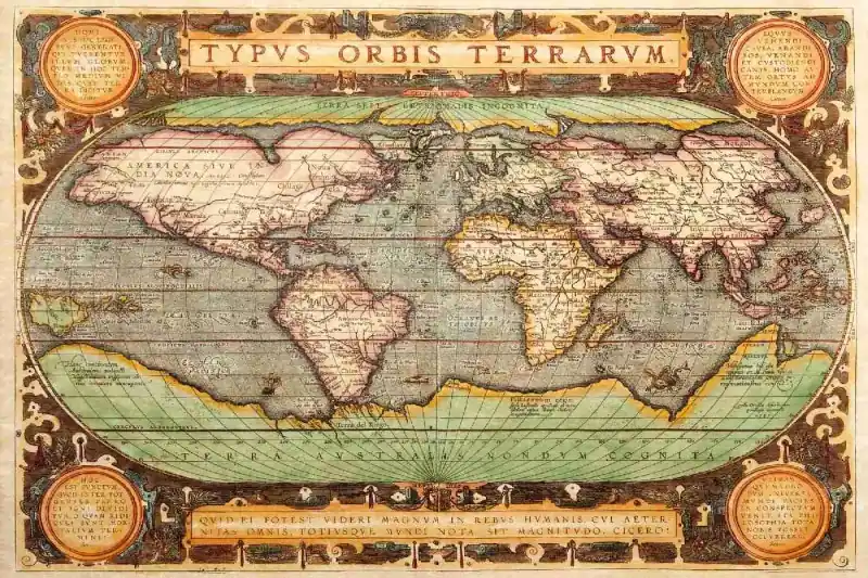 Taniej Fototapeta na flizelinie MS-5-1531 Stara mapa II. 375 x 250 cm