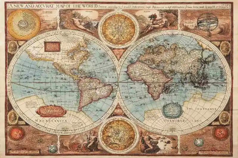 Zniżka Fototapeta na flizelinie MS-5-1533 Stara mapa III. 375 x 250 cm