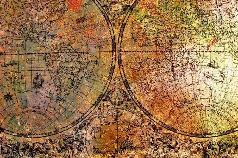 Ostatnie sztuki Fototapeta na flizelinie MS-5-1537 Mapa na desce rdzawej 375 x 250 cm
