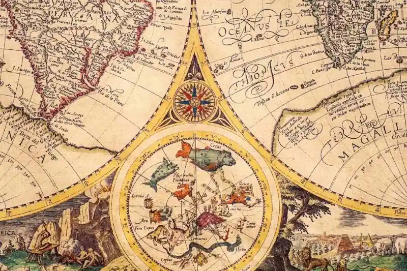 Do wyczerpania zapasów Fototapeta na flizelinie MS-5-1539 Stara zabytkowa mapa 375 x 250 cm