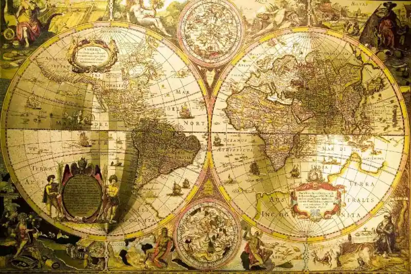 Fototapeta na flizelinie MS-5-1565 Mapa świata antycznego 375 x 250 cm Oferta