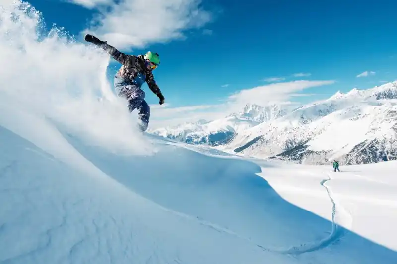 Fototapeta na flizelinie MS-5-1575 Snowboarder 375 x 250 cm Bezpieczne zakupy