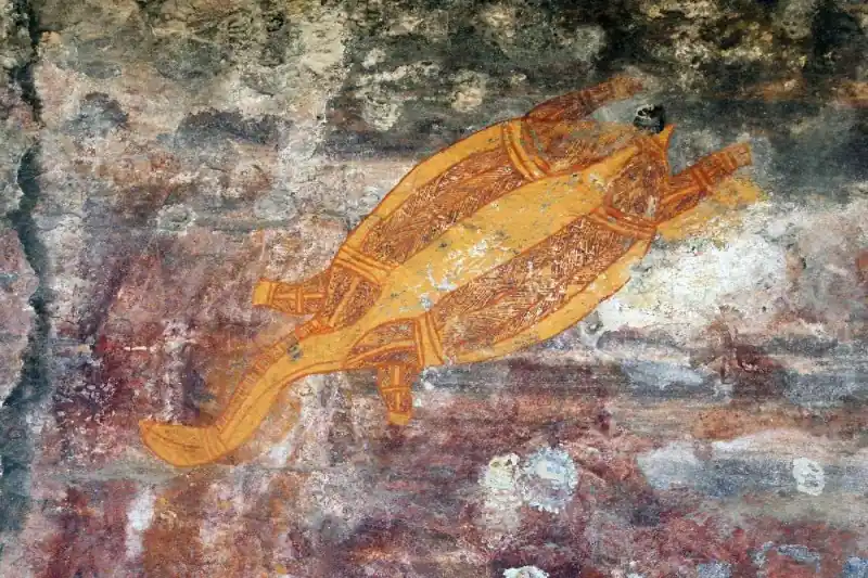 Hit sprzedaży Fototapeta na flizelinie MS-5-1622 Starożytne malowidło skalne 375 x 250 cm
