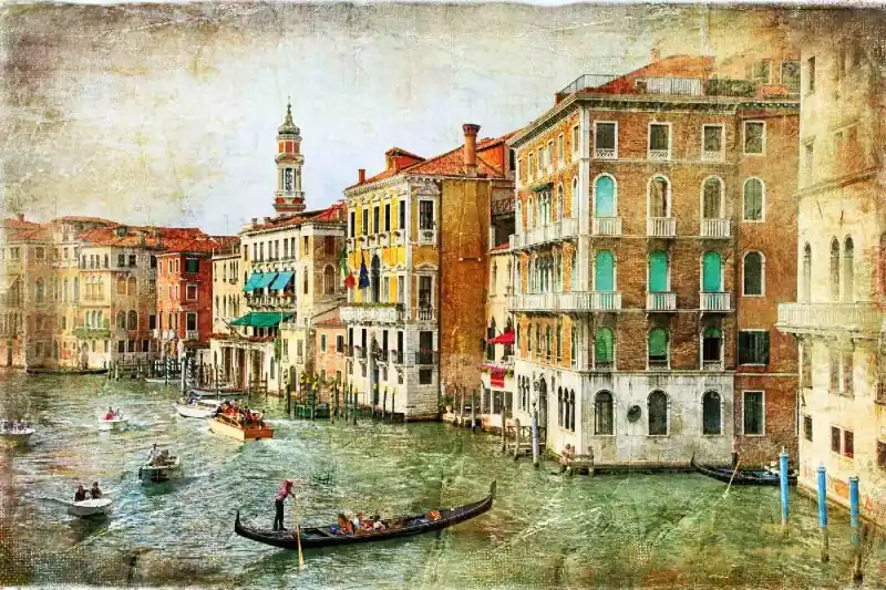 Fototapeta na flizelinie MS-5-2023 Vintage romantyczna Wenecja 375 x 250 cm Premium